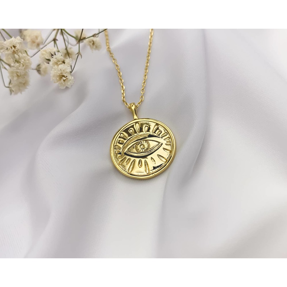 Evil Eye Necklace| Sterling Silver
